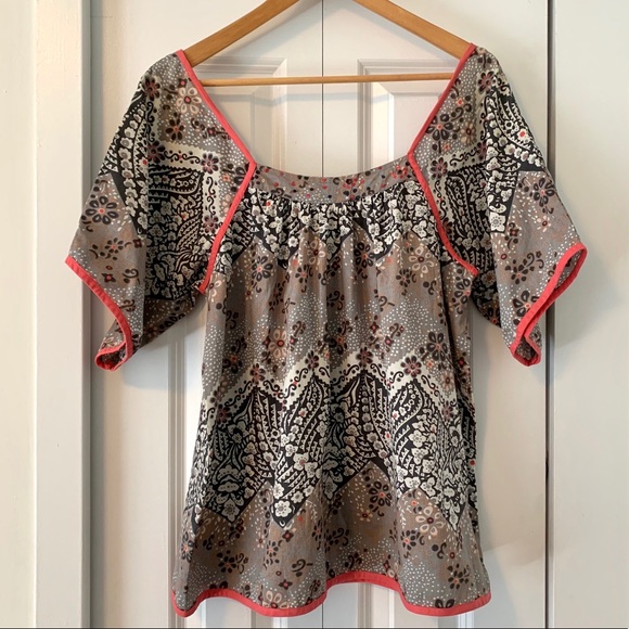 Vero Moda boho peasant blouse with square neck - Picture 1 of 9